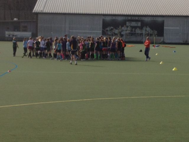 Bilder vom Trainingswochenende mit Wacker Münchenund den 1. Hanauer THC